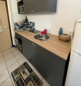 Kuchyň nebo kuchyňský kout v ubytování Studio confortable + 3 fotografie