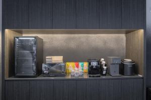 Dapur atau dapur kecil di Simjak Hotel by Aank