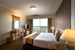 Postel nebo postele na pokoji v ubytování Kantary Bay Hotel And Serviced Apartment Rayong