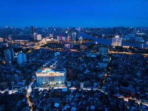 Almennt útsýni yfir borgina Guangzhou eða útsýni yfir borgina eins og það er á hótelinu