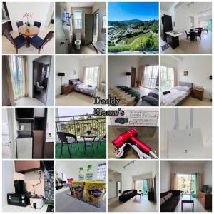 un collage de fotos de diferentes habitaciones en Daddy Homes Golden Hills pasar malam cameron 3bedroom, en Brinchang