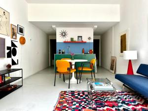 Posezení v ubytování Studio in creative district, FREE parking