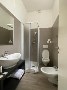 Koupelna v ubytování Hotel Bazzoni