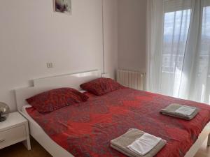 Posteľ alebo postele v izbe v ubytovaní Peachy House
