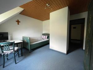 TV a/nebo společenská místnost v ubytování Gasthaus Zum Wilden Mann