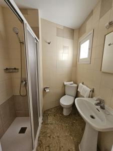 Koupelna v ubytování Hostal Cruz