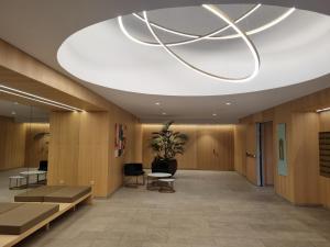 a hospital lobby with a large ceiling at Floor 32! INTEMPO Luxury in Benidorm