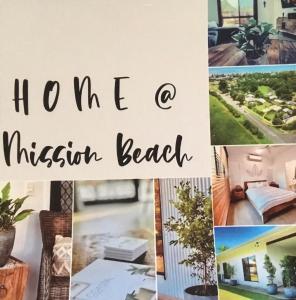 a collage of pictures with the words home a mission beach at Home in mission beach in Mission Beach