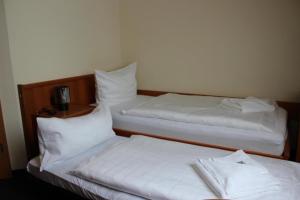 Postel nebo postele na pokoji v ubytování Hotel Sächsisches Haus