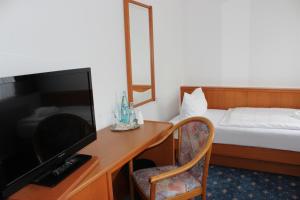 TV a/nebo společenská místnost v ubytování Hotel Sächsisches Haus
