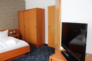 TV a/nebo společenská místnost v ubytování Hotel Sächsisches Haus