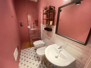 Koupelna v ubytování Taffetà b&b