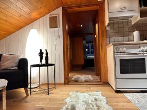 Kuchyň nebo kuchyňský kout v ubytování Alpina Appartment 2