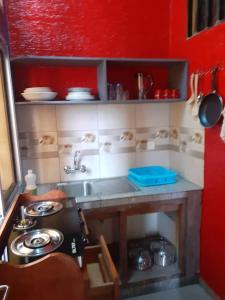 Η κουζίνα ή μικρή κουζίνα στο Résidence ALMA