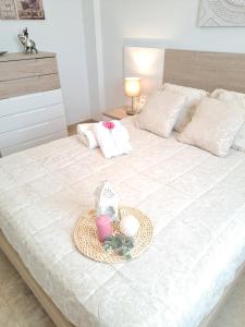 A bed or beds in a room at Villa Las Tres J
