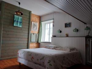 Postel nebo postele na pokoji v ubytování Ferme du Haut Barba