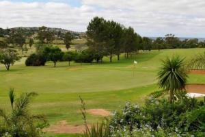 widok na pole golfowe z drzewami i zieleń w obiekcie The 10th Hole - Golf Estate w mieście Villiersdorp