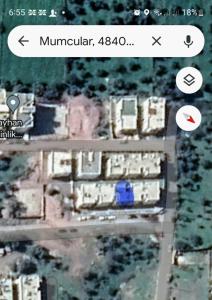 a screenshot of a map of a building at mumcular apartment in Bodrum City