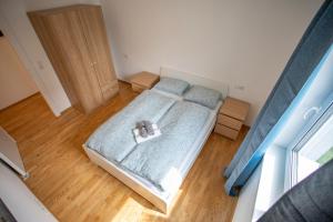 een slaapkamer met een bed bij RESIDENZ 206 INNSBRUCK I FREE PARKING in Innsbruck