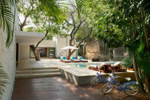 Zahrada ubytování Chablé Yucatan
