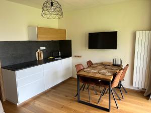 Kuchyň nebo kuchyňský kout v ubytování Apartmán Borůvka