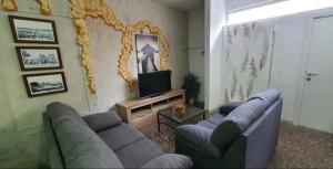 TV a/nebo společenská místnost v ubytování APARTAMENTO TURISTICO GUADIANA LOFT EXPERIENCE Dalia