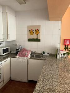 Kuchyň nebo kuchyňský kout v ubytování Casa da Barragem