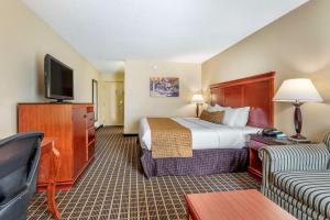 une chambre d'hôtel avec un lit et un canapé dans l'établissement Best Western Plus Bridgeport Inn, à Bridgeport