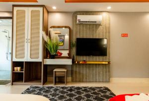 TV a/nebo společenská místnost v ubytování En Hotel Sapa