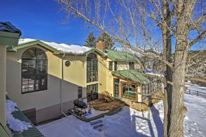 an aerial view of a house in the snow at Mountaineer Manor in Glenwood Springs