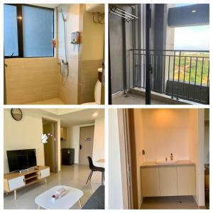 TV a/nebo společenská místnost v ubytování Apartemen meikarta district 1 balcon + view