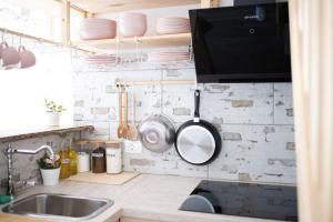 Kuchyň nebo kuchyňský kout v ubytování Duplex Apartma Nikolina