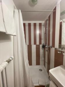Koupelna v ubytování Hotel Adler Garni