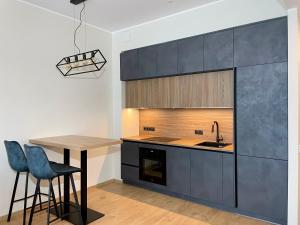 Kuchyň nebo kuchyňský kout v ubytování Lehe Premium Apartment