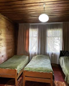 Un pat sau paturi într-o cameră la Agro Guest House Tsiskari in Machakhela