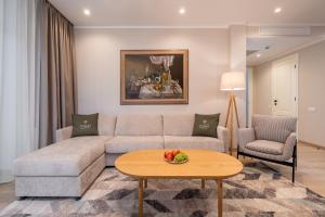 Posezení v ubytování STORIES Design ApartHotel