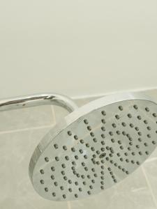 a shower head with a strainer in a bathroom at Sal Serenity Suites - New apartment in Santa Maria +40 photos