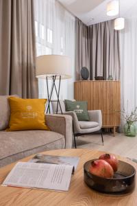 Posezení v ubytování STORIES Design ApartHotel