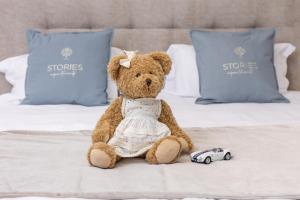 Postel nebo postele na pokoji v ubytování STORIES Design ApartHotel