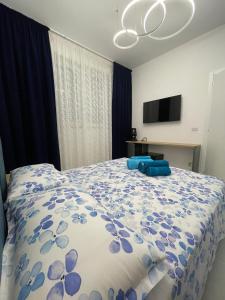 Cama ou camas em um quarto em Residence Bandiera Blu
