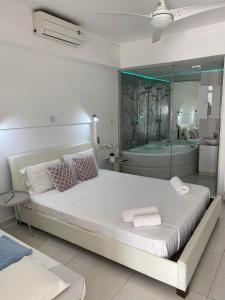 Posteľ alebo postele v izbe v ubytovaní Nissi49 Apartments