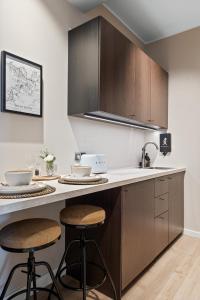 Kuchyň nebo kuchyňský kout v ubytování Luxury studio suite in Reykjavik + 7 fotografií
