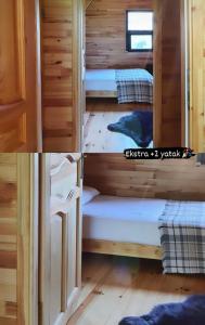 Una cama o camas en una habitación de bungalov