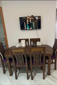 TV a/nebo společenská místnost v ubytování Residence Rimal 5 Martil