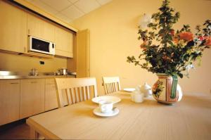 Kuchyň nebo kuchyňský kout v ubytování Hotel Residence Dei Fiori