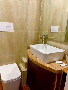 Koupelna v ubytování B&B L'Orizzonte