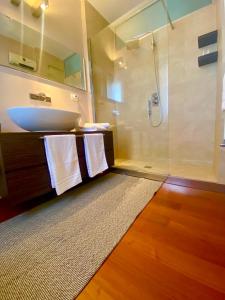 Koupelna v ubytování B&B L'Orizzonte