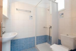 Kúpeľňa v ubytovaní Stelios studios