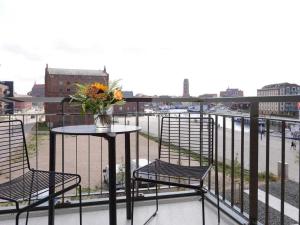 Un balcón o terraza en Ohlerich Speicher App_ 08