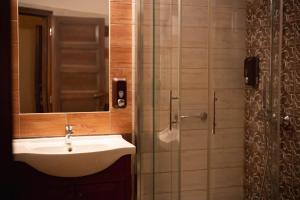 A bathroom at Maya Panzio-Rezidencia